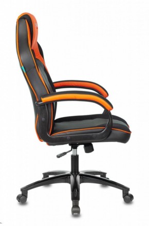 Кресло игровое Бюрократ VIKING 2 AERO ORANGE черный/оранжевый в Урае - uray.ok-mebel.com | фото 3
