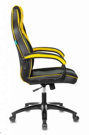Кресло игровое Бюрократ VIKING 2 AERO YELLOW черный/желтый в Урае - uray.ok-mebel.com | фото 3