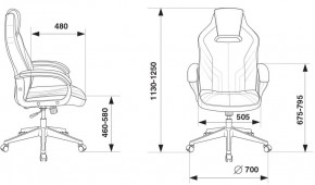 Кресло игровое Бюрократ VIKING 3 AERO BLACK EDITION в Урае - uray.ok-mebel.com | фото 4