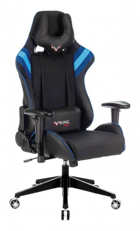 Кресло игровое Бюрократ VIKING 4 AERO BLUE черный/синий в Урае - uray.ok-mebel.com | фото