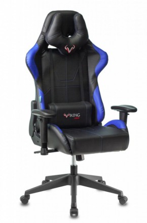 Кресло игровое Бюрократ VIKING 5 AERO BLUE черный/синий в Урае - uray.ok-mebel.com | фото