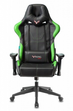 Кресло игровое Бюрократ VIKING 5 AERO LGREEN черный/салатовый в Урае - uray.ok-mebel.com | фото 2