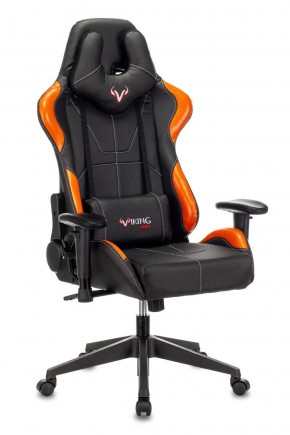 Кресло игровое Бюрократ VIKING 5 AERO ORANGE черный/оранжевый в Урае - uray.ok-mebel.com | фото