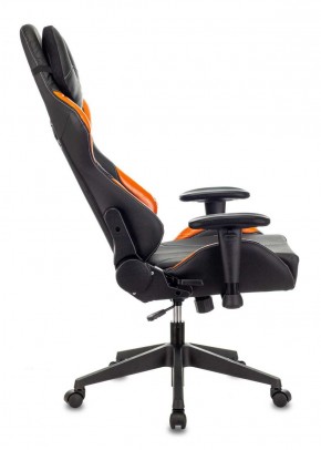 Кресло игровое Бюрократ VIKING 5 AERO ORANGE черный/оранжевый в Урае - uray.ok-mebel.com | фото 2