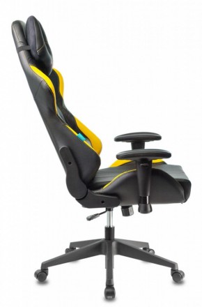 Кресло игровое Бюрократ VIKING 5 AERO YELLOW черный/желтый в Урае - uray.ok-mebel.com | фото 2