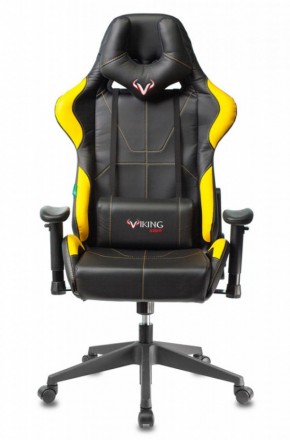 Кресло игровое Бюрократ VIKING 5 AERO YELLOW черный/желтый в Урае - uray.ok-mebel.com | фото 3