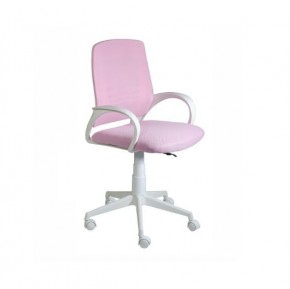 Кресло Ирис White сетка/ткань розовая в Урае - uray.ok-mebel.com | фото