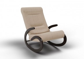 Кресло-качалка Мальта 10-Т-П (ткань/венге) ПЕСОК в Урае - uray.ok-mebel.com | фото 1
