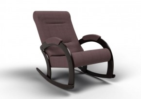 Кресло-качалка Венето 13-Т-КМ (ткань/венге) КОФЕ С МОЛОКОМ в Урае - uray.ok-mebel.com | фото 1