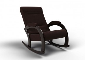 Кресло-качалка Венето 13-Т-Ш (ткань/венге) ШОКОЛАД в Урае - uray.ok-mebel.com | фото 1