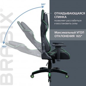 Кресло компьютерное BRABIX "GT Carbon GM-120" (черное/зеленое) 531929 в Урае - uray.ok-mebel.com | фото 2