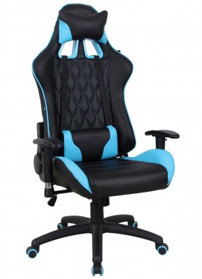 Кресло компьютерное BRABIX "GT Master GM-110" (черное/голубое) 531928 в Урае - uray.ok-mebel.com | фото