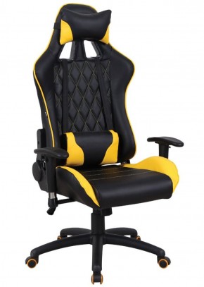 Кресло компьютерное BRABIX "GT Master GM-110" (черное/желтое) 531927 в Урае - uray.ok-mebel.com | фото