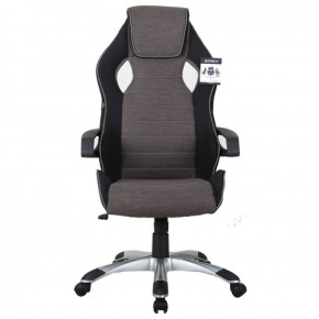 Кресло компьютерное BRABIX Techno GM-002 (ткань) черное/серое, вставки белые (531815) в Урае - uray.ok-mebel.com | фото 3