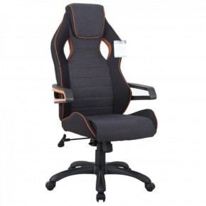 Кресло компьютерное BRABIX Techno Pro GM-003 (ткань черное/серое, вставки оранжевые) 531813 в Урае - uray.ok-mebel.com | фото
