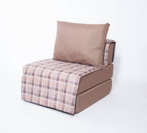 Кресло-кровать бескаркасное Харви (коричневый-квадро беж) в Урае - uray.ok-mebel.com | фото