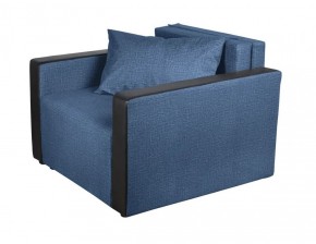 Кресло-кровать Милена с подлокотниками (синий) Велюр в Урае - uray.ok-mebel.com | фото
