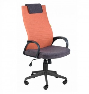 Кресло Квест HOME (Ткань КФ-28/КФ-13) оранжевый-сливовый в Урае - uray.ok-mebel.com | фото 2