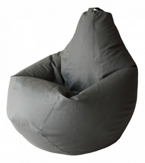 Кресло-мешок Серая ЭкоКожа 2XL 135*95 см в Урае - uray.ok-mebel.com | фото