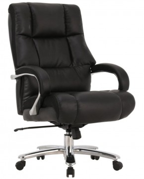Кресло офисное BRABIX PREMIUM "Bomer HD-007" (рециклированная кожа, хром, черное) 531939 в Урае - uray.ok-mebel.com | фото