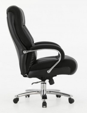 Кресло офисное BRABIX PREMIUM "Bomer HD-007" (рециклированная кожа, хром, черное) 531939 в Урае - uray.ok-mebel.com | фото 3