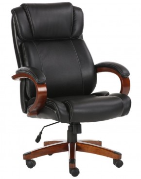 Кресло офисное BRABIX PREMIUM "Magnum EX-701" (дерево, рециклированная кожа, черное) 531827 в Урае - uray.ok-mebel.com | фото 1