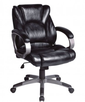 Кресло офисное BRABIX "Eldorado EX-504", экокожа, черное, 530874 в Урае - uray.ok-mebel.com | фото