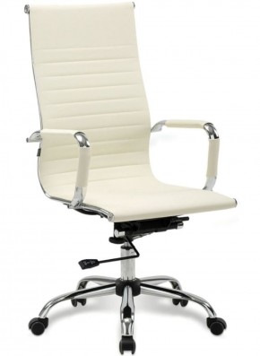 Кресло офисное BRABIX "Energy EX-509" (экокожа, хром, бежевое) 531166 в Урае - uray.ok-mebel.com | фото