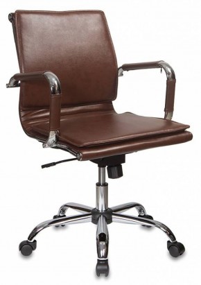 Кресло руководителя Бюрократ CH-993-LOW/BROWN коричневый в Урае - uray.ok-mebel.com | фото