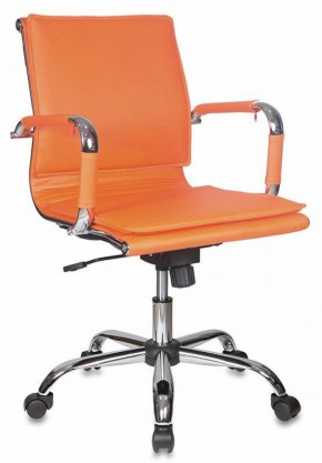 Кресло руководителя Бюрократ CH-993-LOW/ORANGE оранжевый в Урае - uray.ok-mebel.com | фото 1