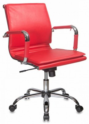 Кресло руководителя Бюрократ CH-993-LOW/RED красный в Урае - uray.ok-mebel.com | фото 1