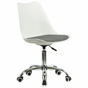 Кресло стул BRABIX "Eames MG-310 CH", хром, пластик белый, ткань серая, 532924 в Урае - uray.ok-mebel.com | фото 2