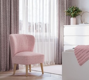 Кресло Унельма светло-розовый, ткань рогожка в Урае - uray.ok-mebel.com | фото 3