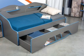 Кровать 11.03 Индиго + орт. основание (900*2000) в Урае - uray.ok-mebel.com | фото 2
