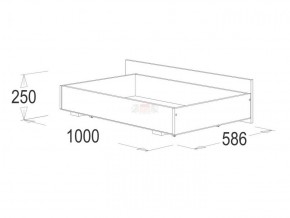 Кровать 1.4 каркас + спинка головная + 2 ящика Ольга-14 без основания в Урае - uray.ok-mebel.com | фото 4