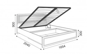 Кровать 1.6 Беатрис М11 с мягкой спинкой и ПМ (Орех гепланкт) в Урае - uray.ok-mebel.com | фото 2