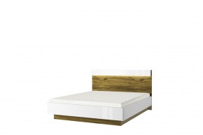 Кровать 160 с подъемником, TORINO, цвет белый/Дуб наварра в Урае - uray.ok-mebel.com | фото
