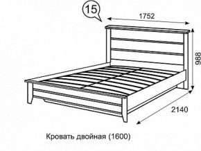 Кровать 1600 с ПМ София 15 в Урае - uray.ok-mebel.com | фото 3