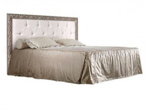 Кровать 2-х спальная(1,4 м) Тиффани штрих-лак/серебро с мягким изголовьем с подъемным механизмом (ТФКР140-2[3]) в Урае - uray.ok-mebel.com | фото