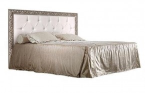 Кровать 2-х спальная(1,6 м)Тиффани Premium черная/серебро с мягким элементом со стразами с подъемным механизмом (ТФКР-2[3][7](П) в Урае - uray.ok-mebel.com | фото