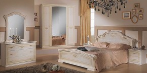 Кровать 2-х спальная 1600*2000, Ирина, изголовье ЛДСП (08.116) *без основания (дерево, беж) в Урае - uray.ok-mebel.com | фото 2