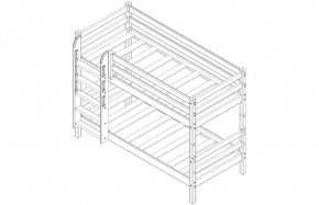 Кровать 2-х ярусная Сонечка с бортиком (лестница прямая) в Урае - uray.ok-mebel.com | фото 2