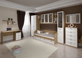 Кровать 800 «ТУРИН» с настилом ЛДСП в Урае - uray.ok-mebel.com | фото 3