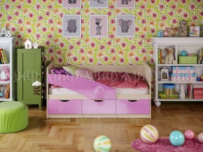 Кровать Бабочки (Сиреневый металлик) 1600 в Урае - uray.ok-mebel.com | фото