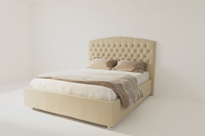 Кровать Берлин с ПМ 1200 (экокожа бежевая) в Урае - uray.ok-mebel.com | фото 4