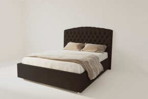 Кровать Берлин с ПМ 2000 (экокожа коричневая) в Урае - uray.ok-mebel.com | фото 2