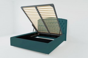 Кровать Берлин с ПМ 800 (велюр бирюзовый) в Урае - uray.ok-mebel.com | фото