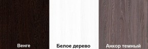 Кровать-чердак Пионер 1 (800*1900) Белое дерево, Анкор темный, Венге в Урае - uray.ok-mebel.com | фото 3