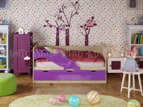 ДЕЛЬФИН-1 Кровать 1800 (Фиолетовый металлик) в Урае - uray.ok-mebel.com | фото