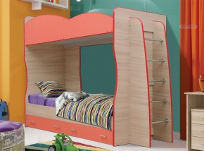 Кровать детская 2-х ярусная Юниор-1.1 (800*2000) ЛДСП в Урае - uray.ok-mebel.com | фото